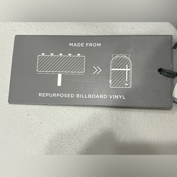 NEW Rareform “Rae” Crossbody Repurposed Billboard Vinyl Blue & Black Crossbody - Picture 5 of 6